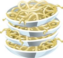 pasta noodles drawing