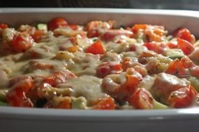 cheese casserole with vegetable