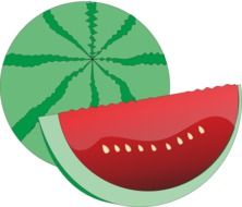 Delicious red watermelon