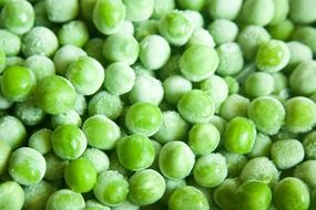 photo of frozen green peas