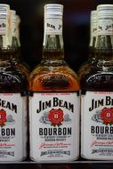 jim beam whisky glass bottles