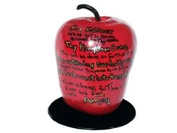 gift apple in the inscriptions