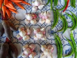variety of vegetables on the kitchen table