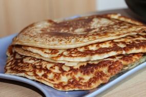 stack of pancakes on plate