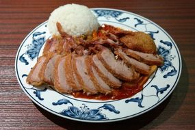 chinese roasted duck with rice