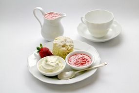 dessert set for tea