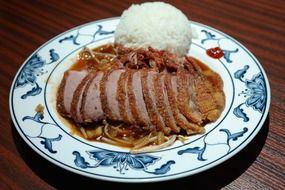 sliced roasted duck