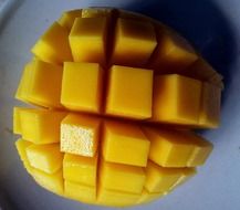 mango cut open