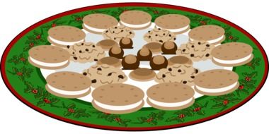 cookies on the Christmas plate