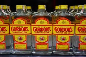 gin drink alcohol gordons bottles