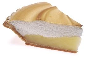 lemon meringue pie slice portion