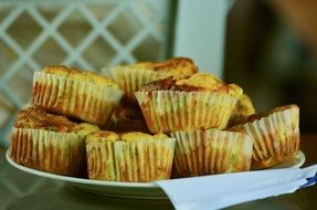 homemade muffins on plate