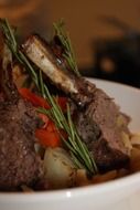 fried lamb as a restaurant dish