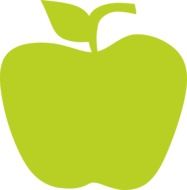 clipart of green apple fruit