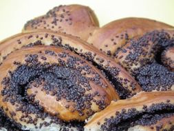 Sweet pastry with poppyseed