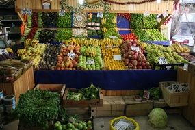 lot of fruits on display in shop, turkey, ankara