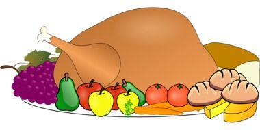 drawing turkey with fruit
