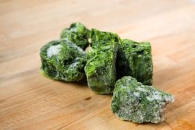 frozen spinach cubes
