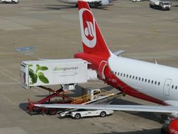 Airport catering at arrivals