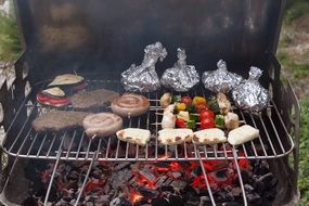 barbecue on the coals