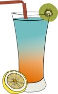 juice lime cocktail drawing