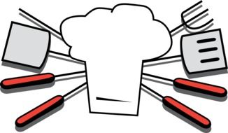 Tools for grilling clipart