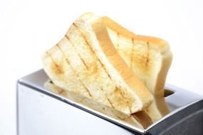 bread in toaster