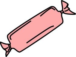 pink candy drawing