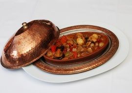 Ottoman food in a beautiful dish