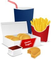 junk food as a graphic image