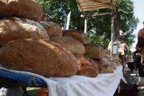 Loafs of fresh farmers bread