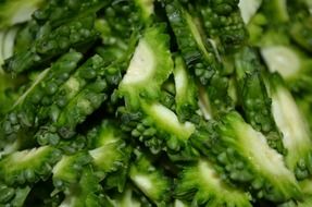 chopped green vegetable