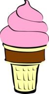 pink ice cream drawing