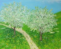 fruit trees avenue drawing