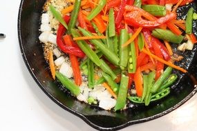 vegetarian dish in the pan