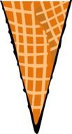 graphic image of a waffle cone for ice cream