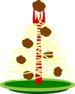 spaghetti tree drawing