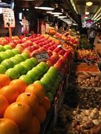 fruits for sale on market, usa, washington, seattle