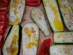 seasoned grilled vegetables