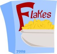 cornflakes in a box