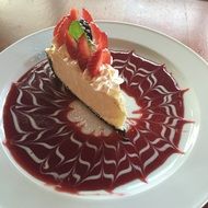 macro cheesecake dessert
