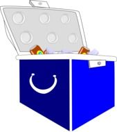 blue picnic box
