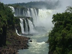 waterfall in Iguazu Falls National Park