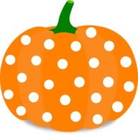 Pumpkin on the Halloween clipart