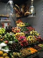 fresh fruits market in barcelona
