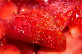 cut strawberries