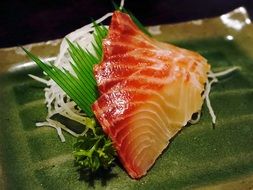 sushimi with fish