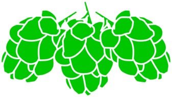 graphic image of green hops