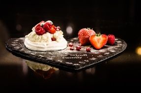 meringue pudding dessert