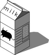 box milk drawing